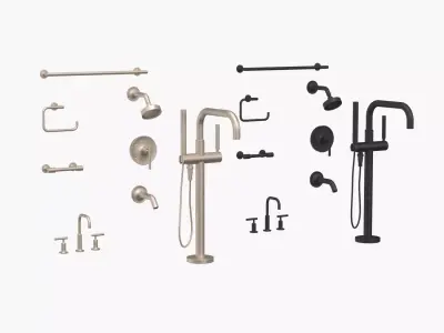 Kohler Bathroom Faucet and Accessories 3D model