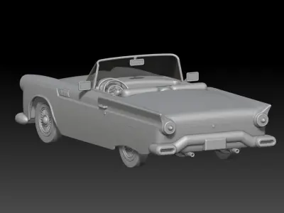 1955 thunderbird tunning 3D print model