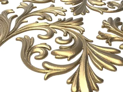 decorative pattern ready for 3D printing 3D model 25