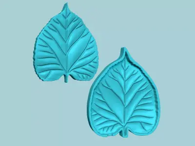 American Basswood Leaf - Molding Artificial EVA Craft 3D print model