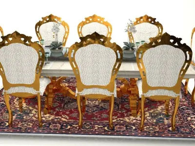 Royal Classic Dining Tabel 3D model