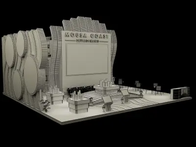  Booth Exhibition Stand a274 3D model
