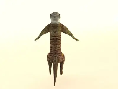 Suricate Meerkat Low-poly 3D model
