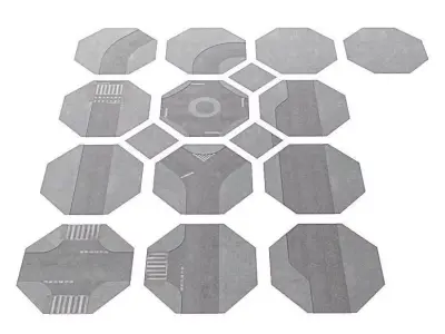 Hexagonal Dynamic Puzzle 3D model