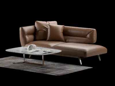 Natuzzi Positano sofa 3D model