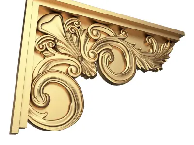 Stair Brackets 02 Low-poly 3D model