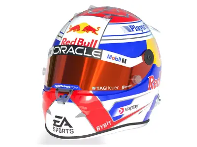F1 Verstappen Helmet 2024 3D model