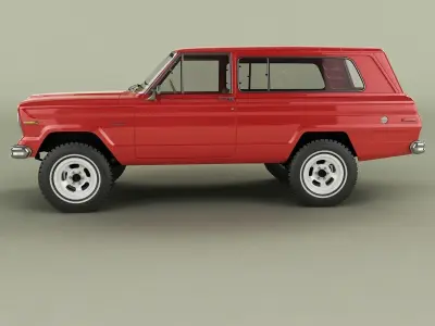 Jeep Cherokee Wagoneer Wrangler CJ5 3D model