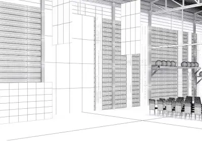 Sports event in Gym 3D model