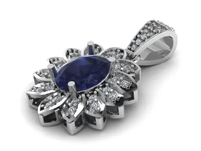 HUITAN GORGEOUS PENDANT 3D PRINTABLE MODEL  3D print model