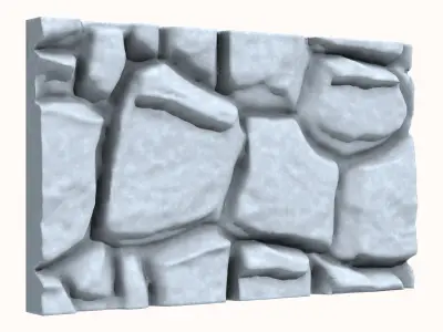 Stone wall 192 3D model