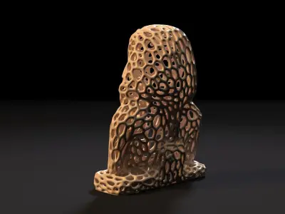 Tutankhamun Voronoi 3D print model