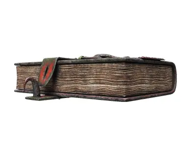 Vintage magic book Low-poly 3D model