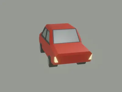 LowPolyCar car Free low-poly 3D model