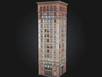 The Tower of Elegance  Graceful Architecture in Vertical Form 3D model