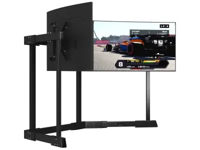 RSeat TX60 TV Stands Triple Screen 3D model