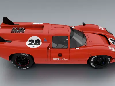 Lola MK III T70 Racing Car 3D model