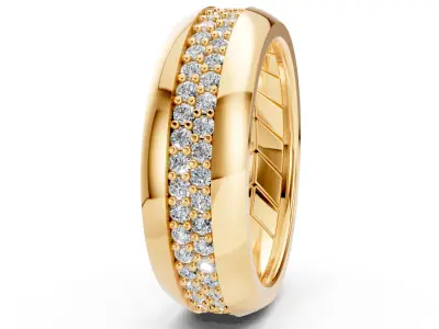 Wedding Band  Free 3D print model