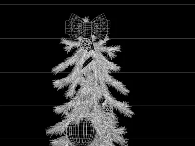 Christmas Tree - Thin and Long 3D Model 3D model