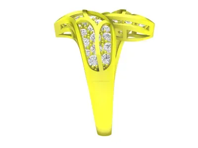 A5357 Fashion Diamond Women Ring 3D print model
