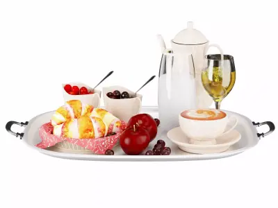 breakfast setting 3D model