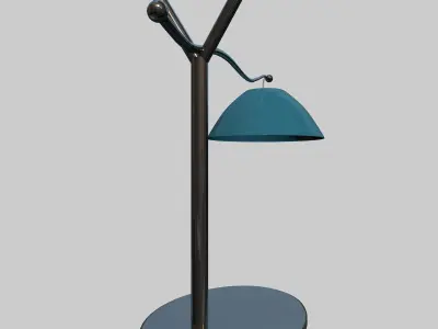 Lamp 3D Model table with shade 3D model