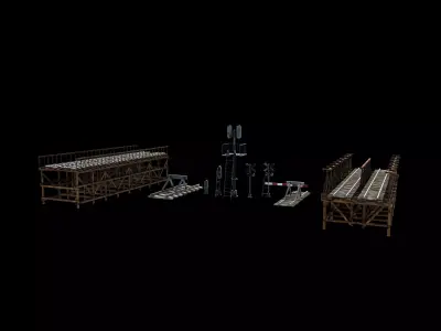 railway pack 3D model