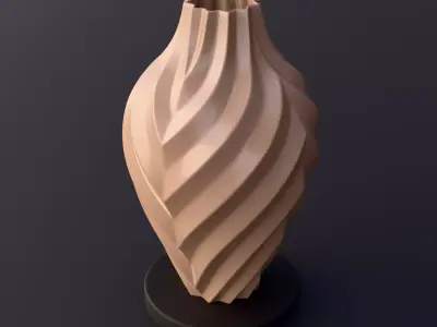 5 Printable Vases  3D print model