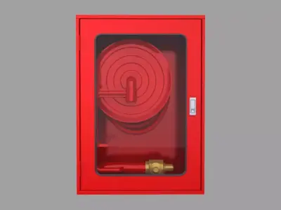 Fire Hose Box Low-poly 3D model