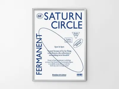 saturn circle modern interior frame 3D model