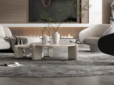 living room Modern 3D model buy