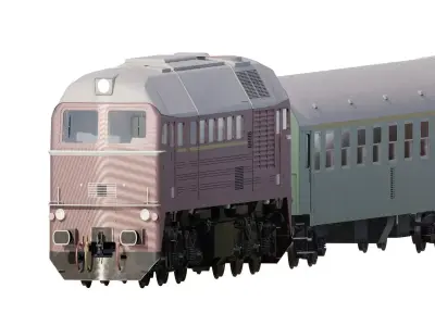 Generic diesel train 3D model