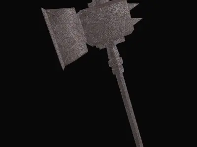 Metal Materials 12- Ornament Metal panels Pbr 4k Seamless Low-poly 3D model