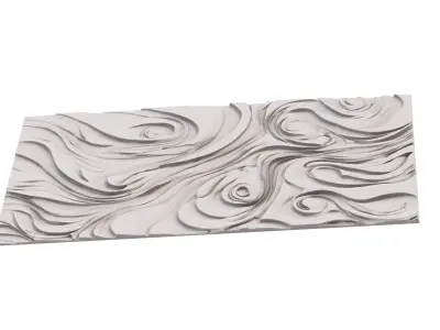 decor set wall panel wall relief mural CNC 52 3D model