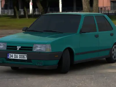 Tofas Dogan SLX Low-poly 3D model