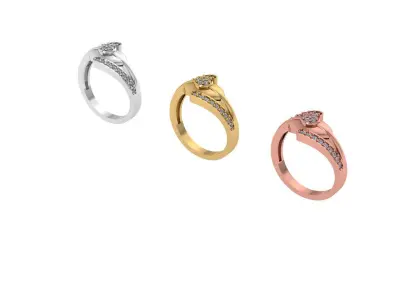 Engagement Ring Free 3D print model 25