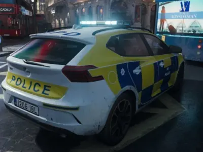 Police car 3d model CoD MW4 Volvo V400 3D model