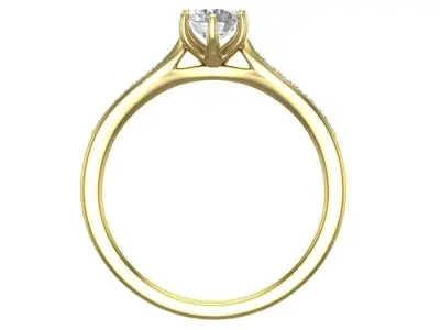  ring with stones   5588 3D print model