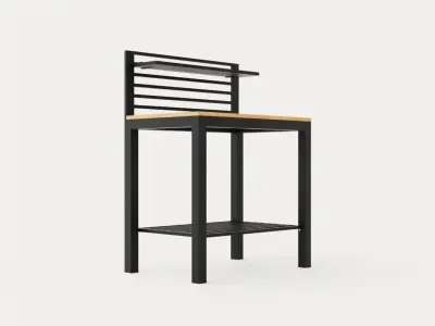 Ellos workbench Low-poly 3D model