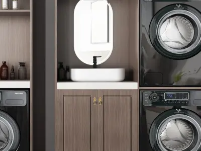 Chinese A Decoration Combination Washing 3D model