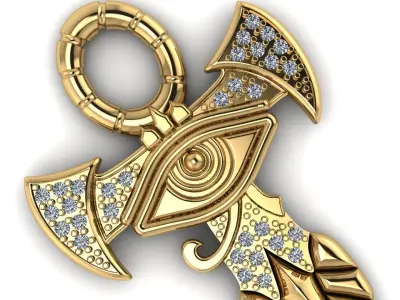 eye pendant 3D print model