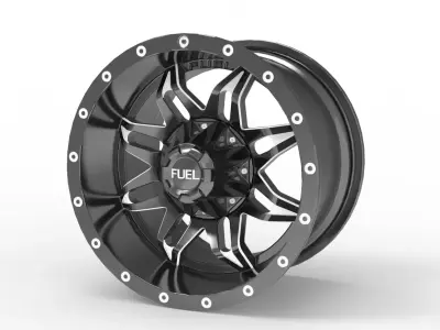 Fuel Lethal wheel rim model 3D print model