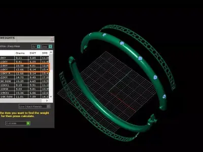 The Icon Cuff Bangle Bracelet jewelry 3D model - for Her 3D print model