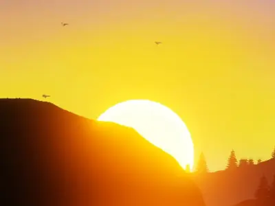 Landscape Mountain Free low-poly 3D model