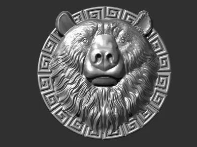 Bear Head 3D print model purchase
