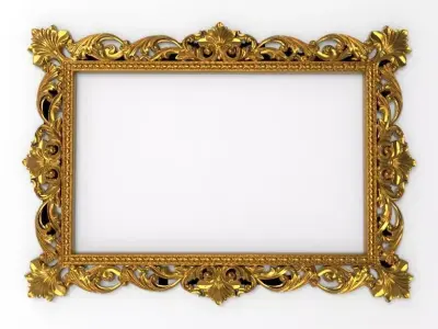 carved frame  3D print model