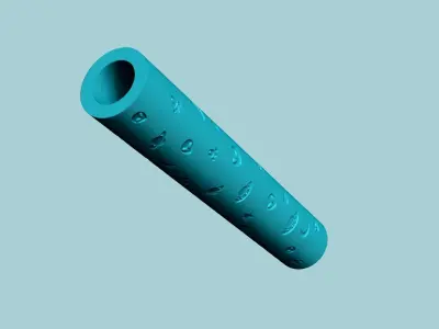 Texture Roll 18 - Alien - Fondant Decoration Maker 3D print model