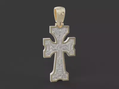 Cross Pendant 61191 3D print model