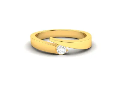 Solitaire Wedding Engagement Ring 3D print model purchase