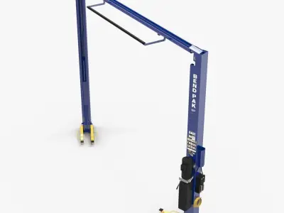 Car Lift Two Post Low-poly 3D model